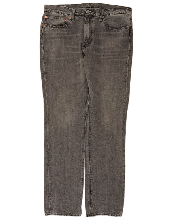 Męskie jeansy Levi's 511 Slim W34 L34 Szara bawełna