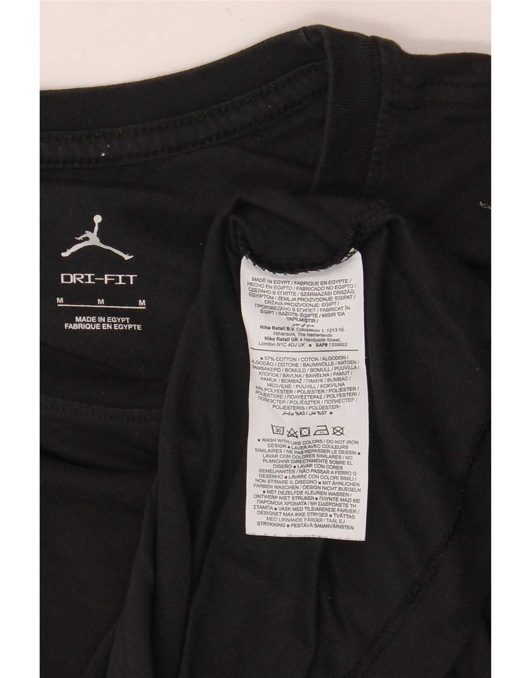 Męski T-shirt Jordan Dri Fit, średni czarny, bawełniany