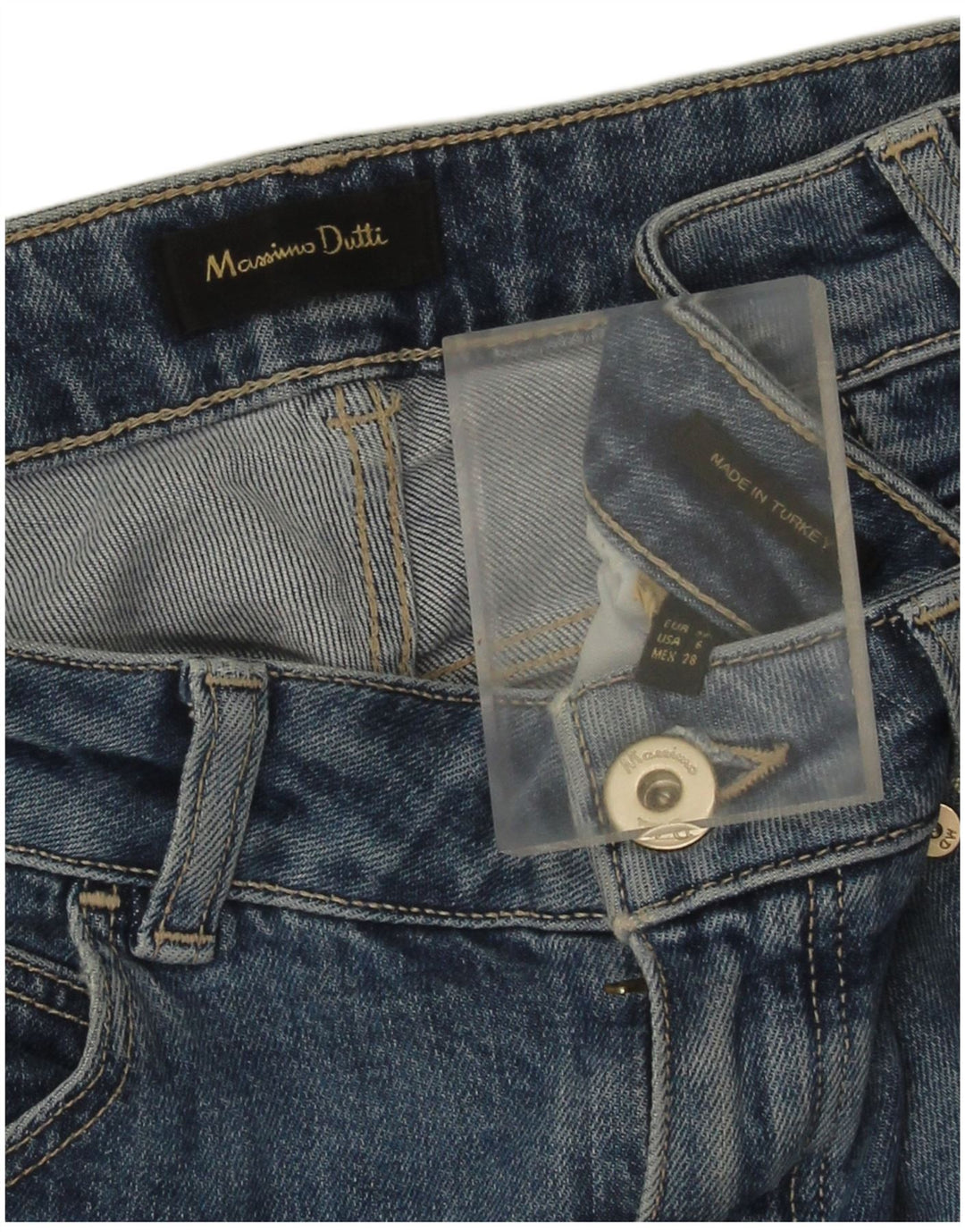 Jeansy damskie Massimo Dutti EU 38 Small W28 L27 Niebieskie