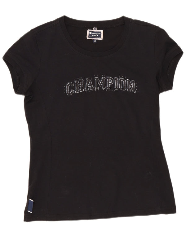 Damska koszulka graficzna Champion Top UK 12 Medium Black