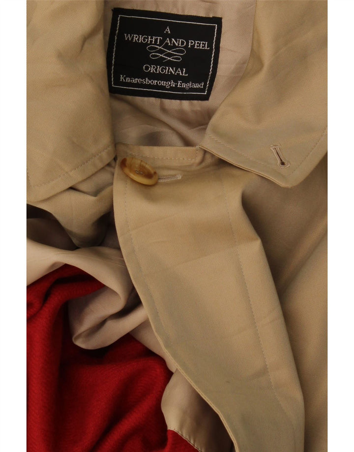 Płaszcz męski Vintage UK 40, duży, beżowy