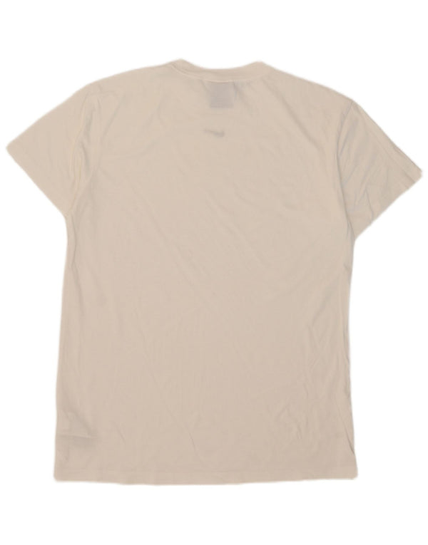Nike Mens T-Shirt Top Medium White Cotton