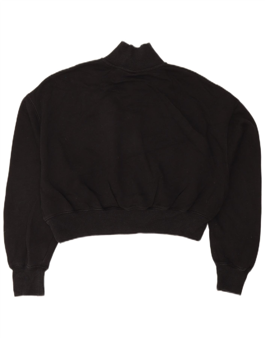 Damski sweter NIKE z krótkim rękawem i zamkiem błyskawicznym, UK 14, średni czarny, bawełniany