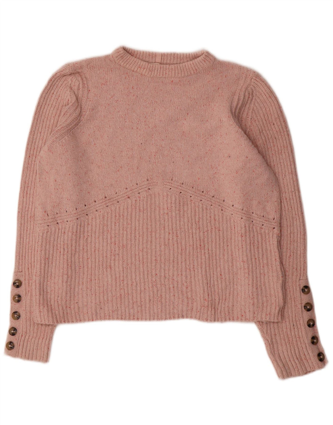 Marks & Spencer Damski sweter Per Una z dekoltem w łódkę, UK 14, średni róż