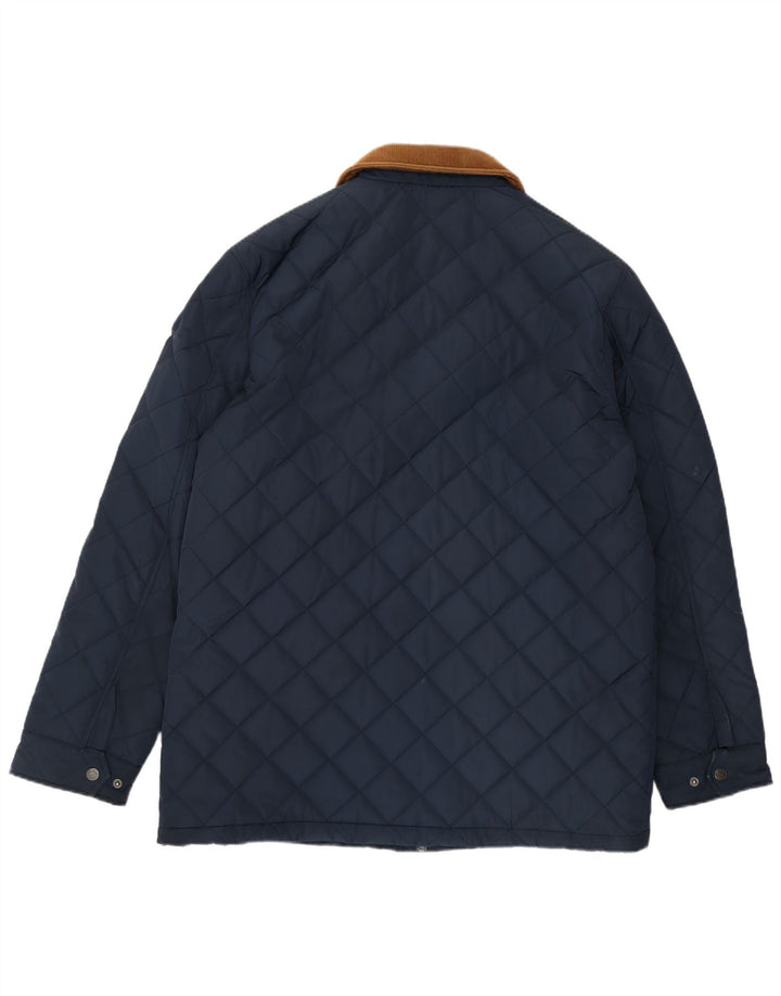 Crew Clothing Męska pikowana kurtka UK 42 XL Granatowy poliester