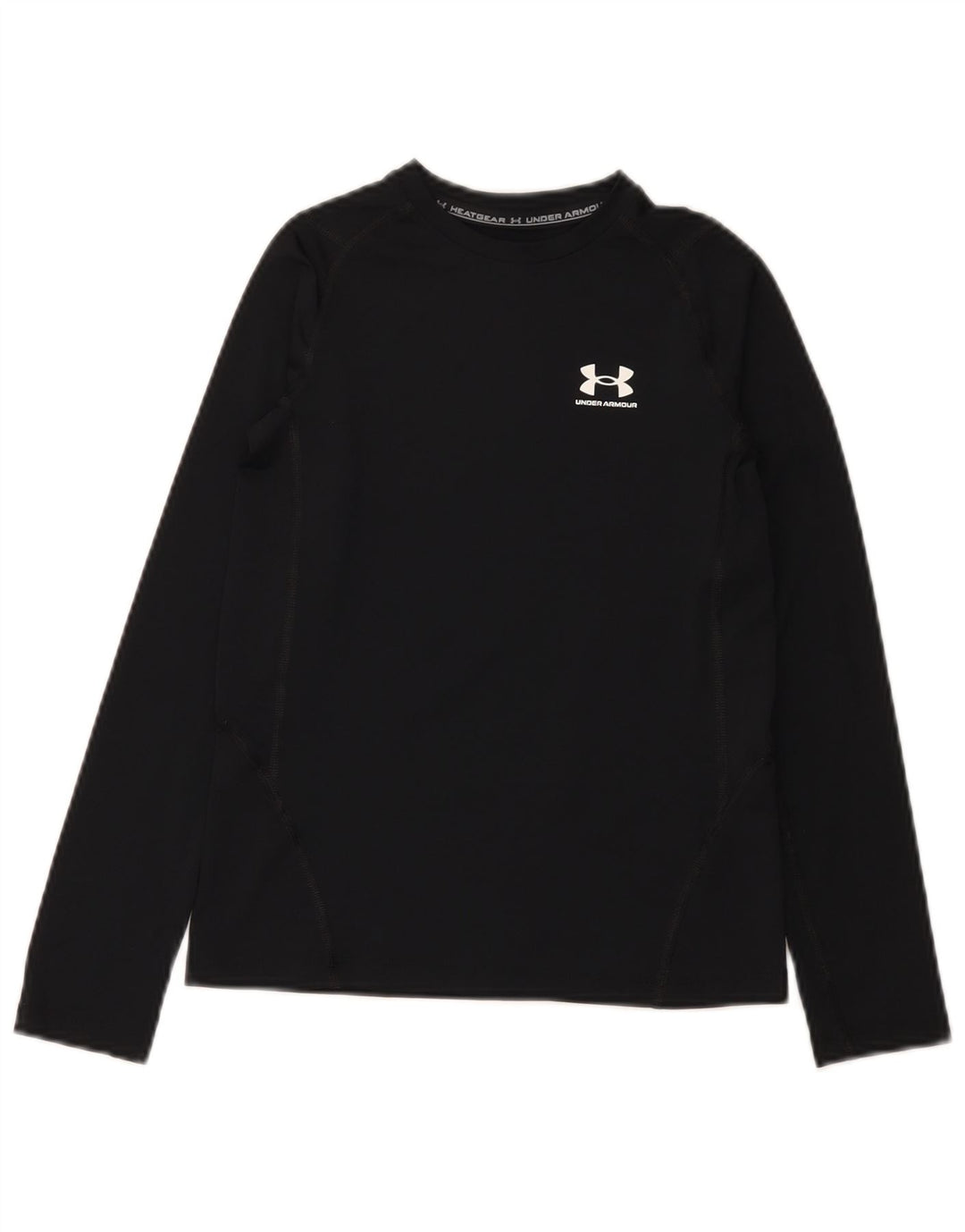 Chłopięcy top Under Armour Heat Gear z długim rękawem, 9-10 lat, średni czarny