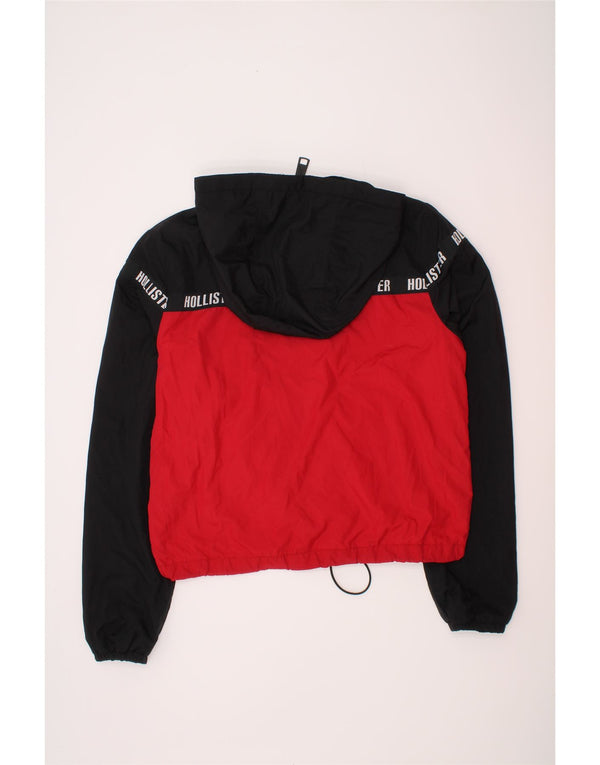 Dziewczęca kurtka przeciwdeszczowa z kapturem i grafiką Hollister 13-14 lat XS w kolorze czerwonym