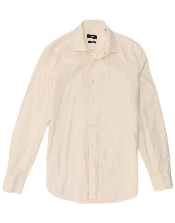 Koszula męska Hugo Boss Slim Fit, rozmiar 39 15 1/2, średnia biel