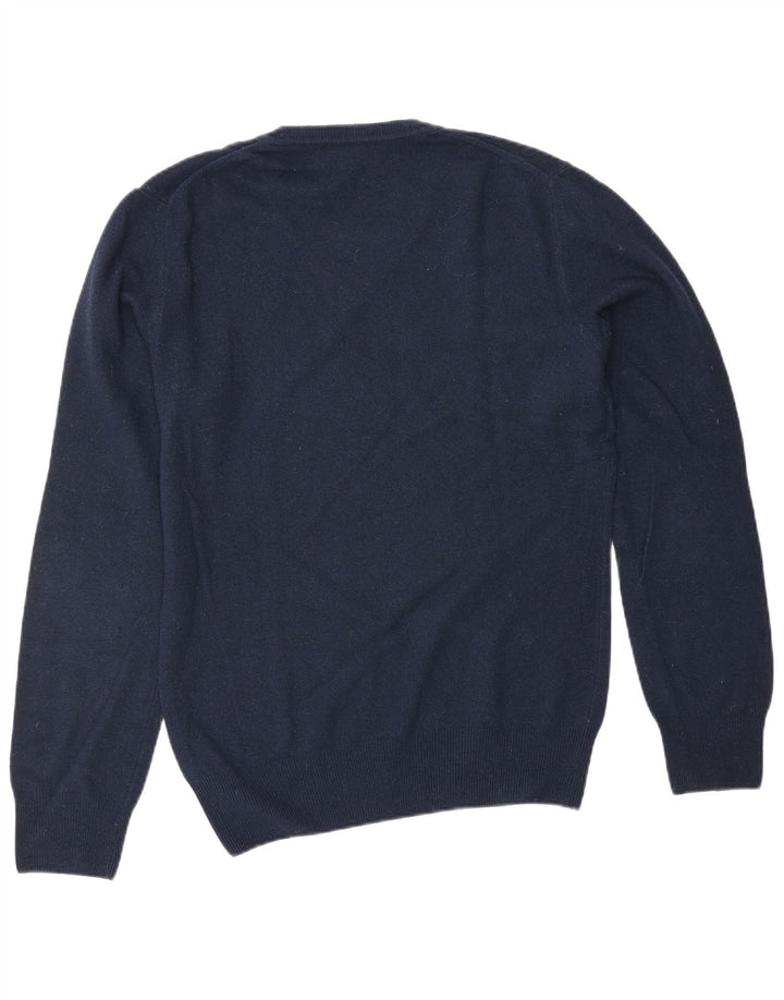 Męski sweter Guess By Marciano z dekoltem w kształcie litery V, średni granatowy