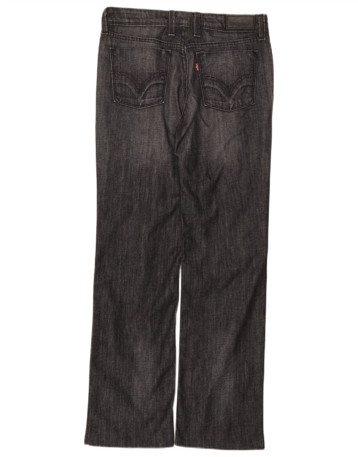 Damskie dżinsy Levi's 627 Straight W30 L29 Szara bawełna