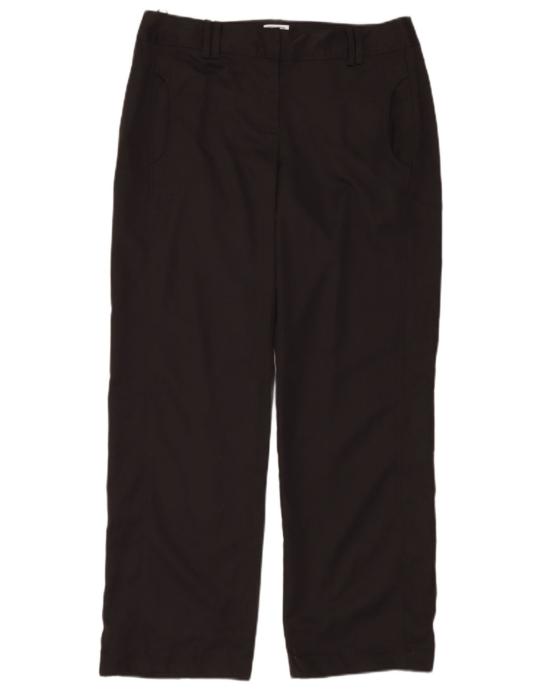 Damskie proste spodnie chino IZOD US 10 Large W32 L30 Czarny poliester
