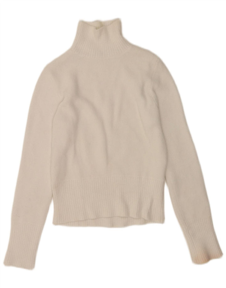 Sweter damski Zara z golfem UK 10, mały, biały