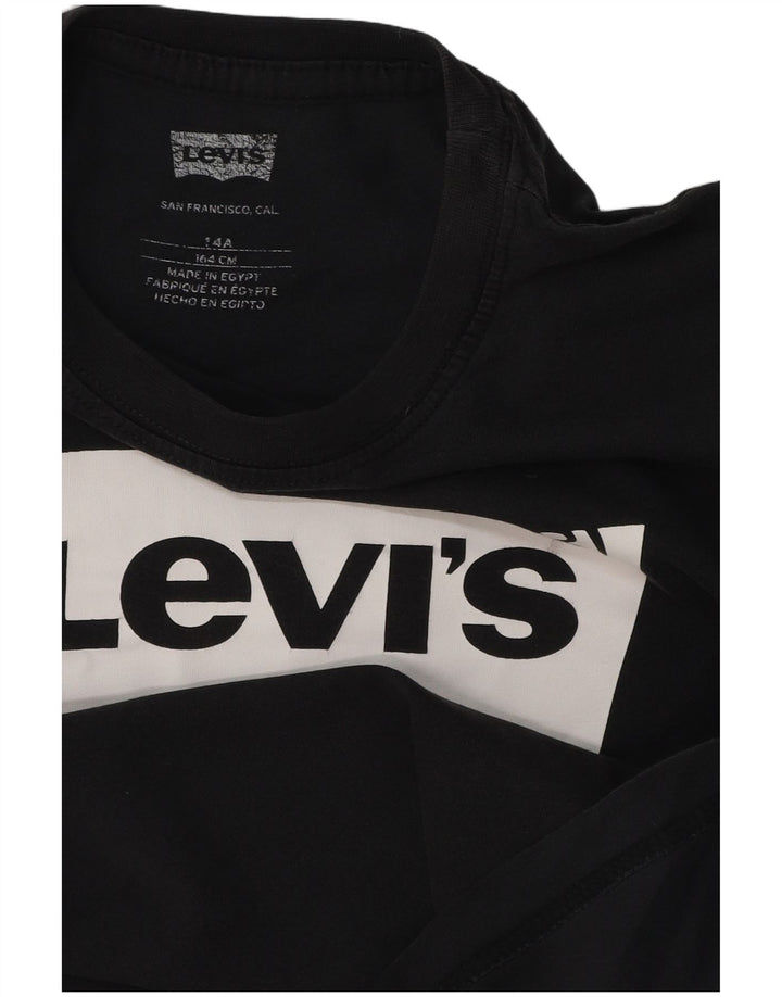 Chłopięcy T-shirt z grafiką Levi's 13-14 lat, szary