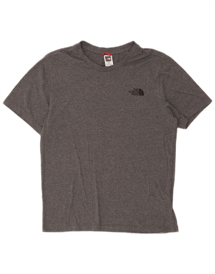 T-shirt męski The North Face, średnioszary, bawełniany w cętki