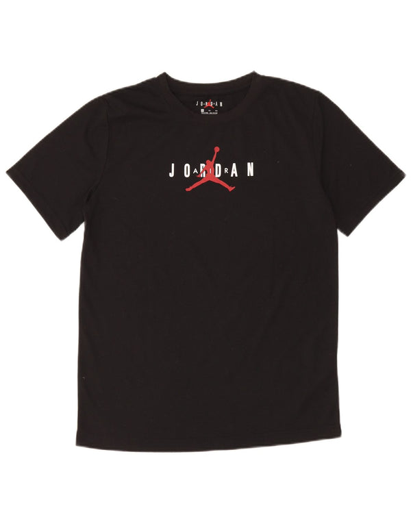 Chłopięcy T-shirt z grafiką Jordan, 13-14 lat, XL, czarny poliester