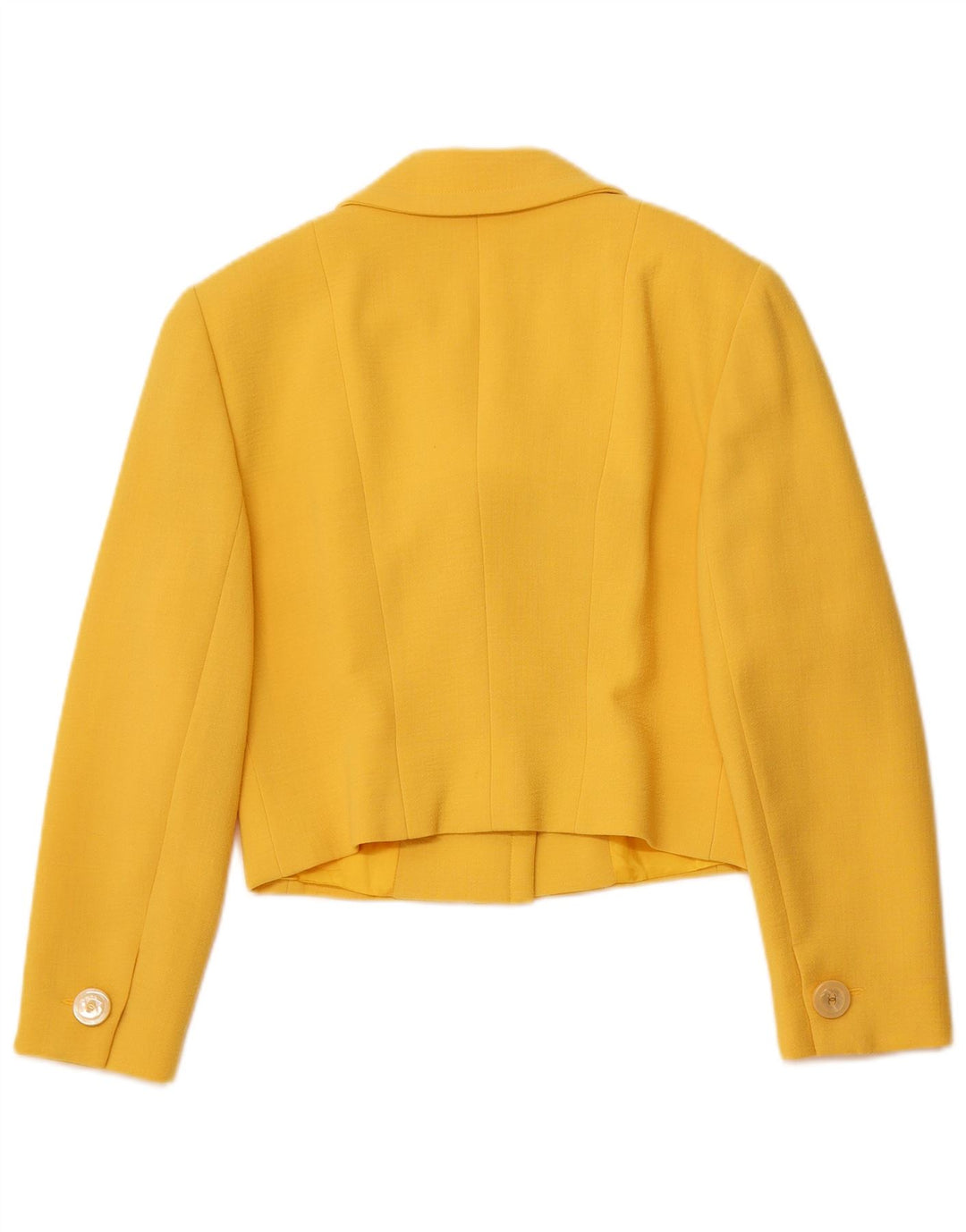 VINTAGE Damski komplet spódnic zapinanych na 4 guziki IT 44 Medium W26 Żółta wełna