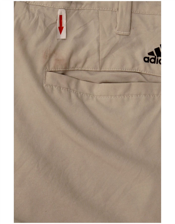 Adidas Męskie Proste Spodnie Chino W30 L32 Beżowy Poliester