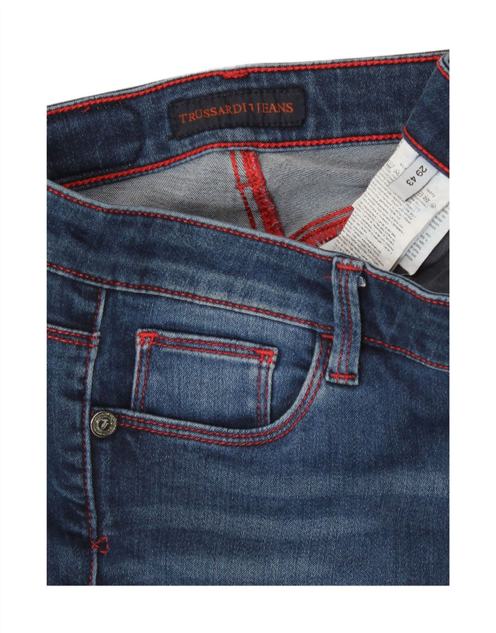 Damskie jeansy Skinny Trussardi W29 L28 Niebieskie bawełniane
