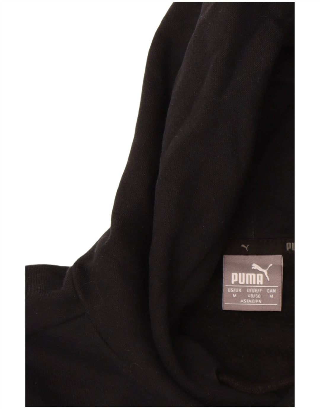 Męski sweter z kapturem i grafiką PUMA, średni czarny, bawełniany