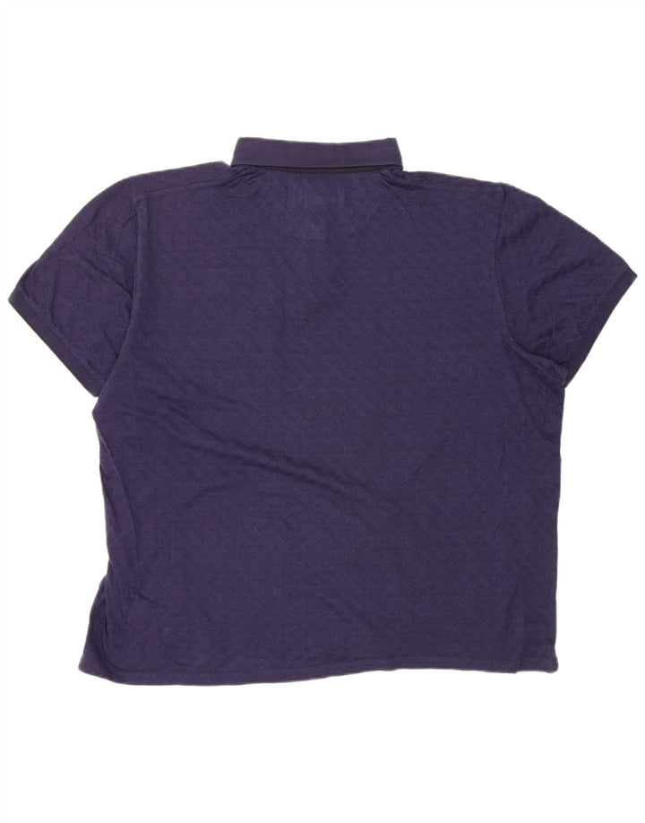 Męska koszulka polo Ted Baker, rozmiar 6, 2XL, bawełniana, granatowa w kratkę