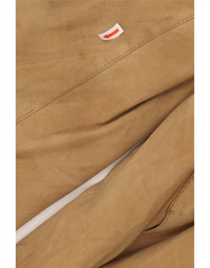 Męska zamszowa kurtka bomberka VINTAGE UK 38 średni beż