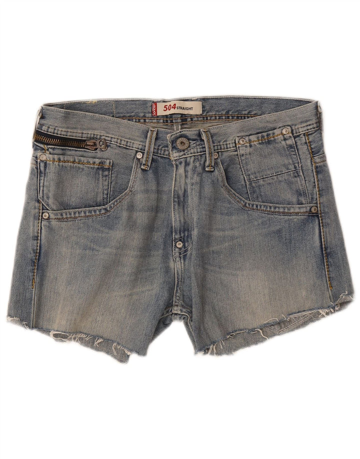 Damskie spodenki jeansowe Levi's 504 W34, duże, niebieskie
