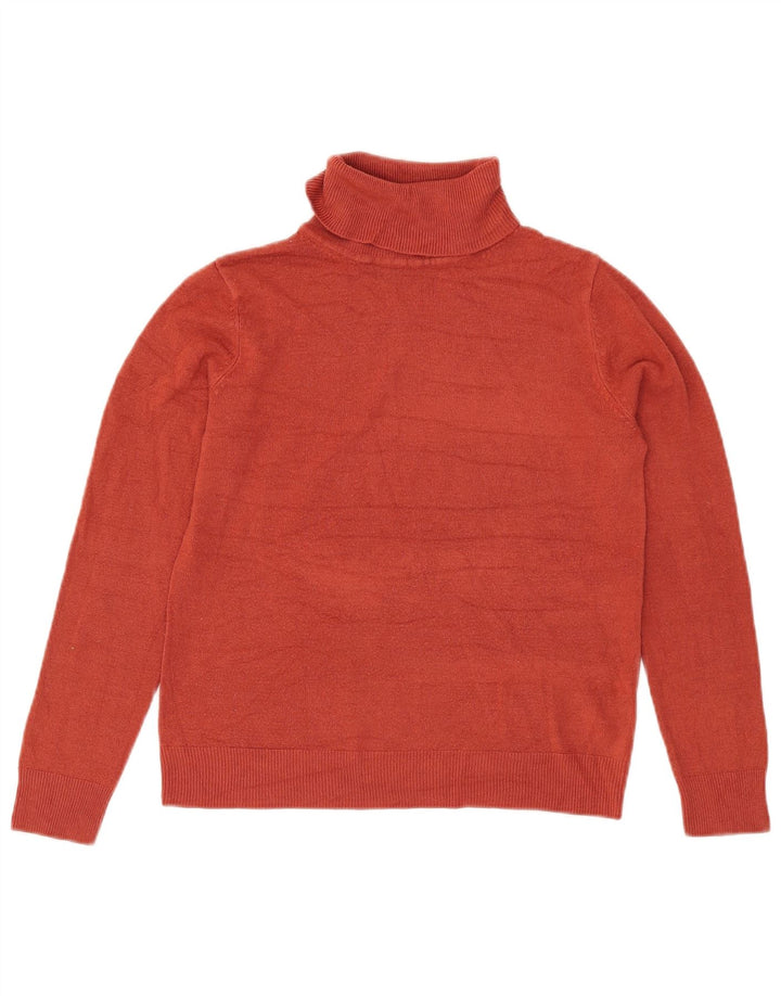 Marks & Spencer Damski sweter z golfem, UK 10, mały, bordowy