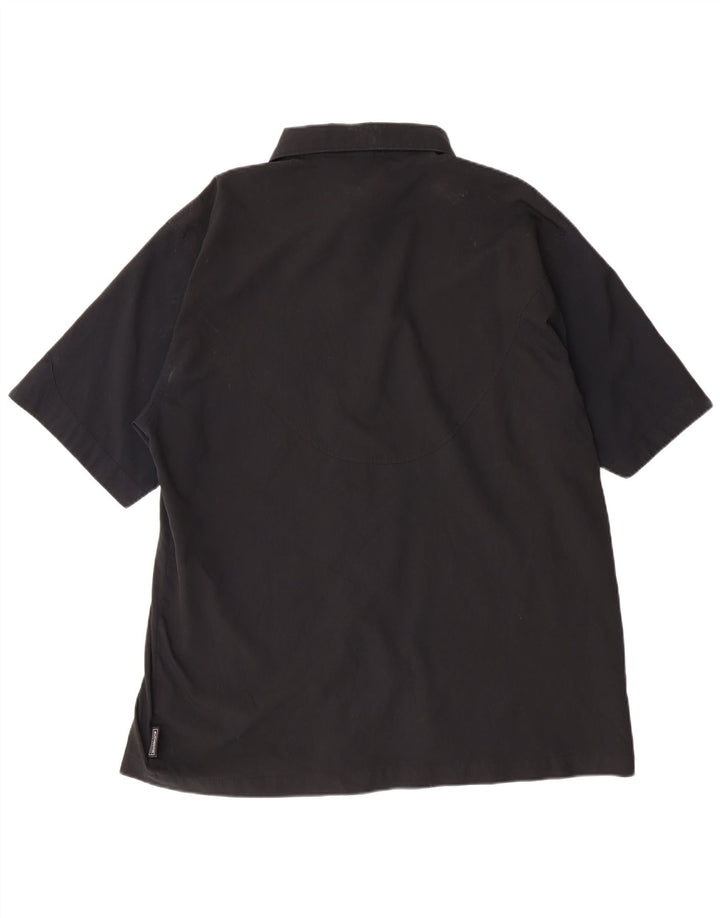 NIKE Mens Dri Fit Short Sleeve Shirt XL Black Polyester