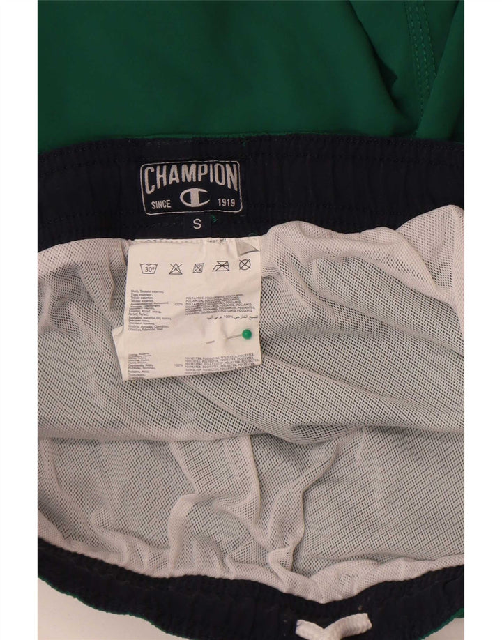 Męskie spodenki kąpielowe Champion Graphic Small, zielone, poliamidowe