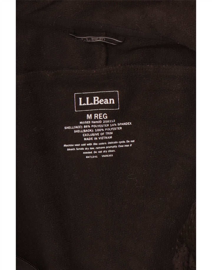 Damska kurtka wiatrówka L.L.BEAN UK 14, średni czarny poliester