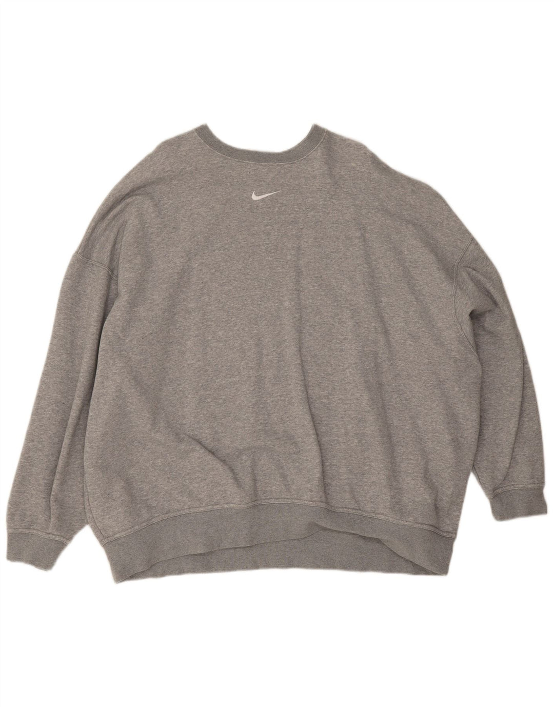 Męski sweter oversize Nike, średnioszary, bawełniany