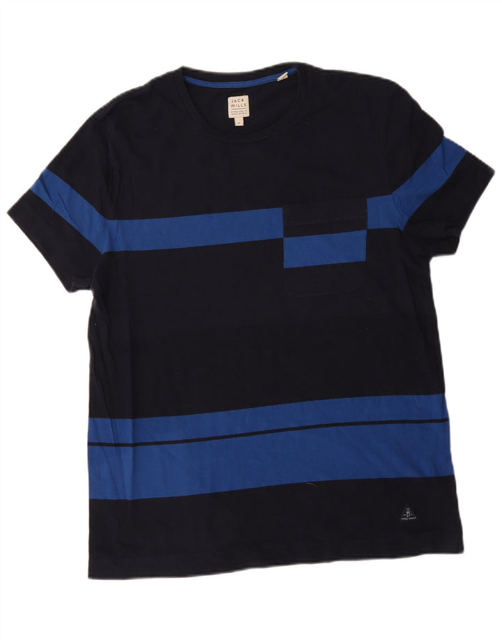 T-shirt męski Jack Wills, bawełniany, średniej wielkości, w kolorze czarnym