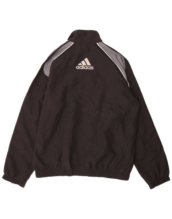 Adidas Męska bluza dresowa z grafiką XL, czarna, sportowa z blokami kolorów