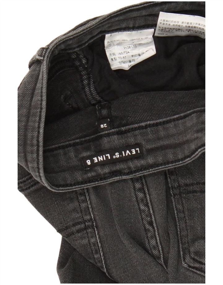 Damskie jeansy Levi's Line 8 Skinny W28 L32 Szare