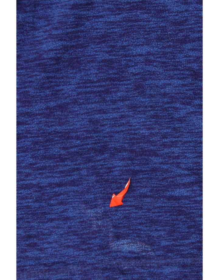 Męski sweter polarowy Eddie Bauer z zamkiem błyskawicznym, duży, niebieski, nakrapiany poliester