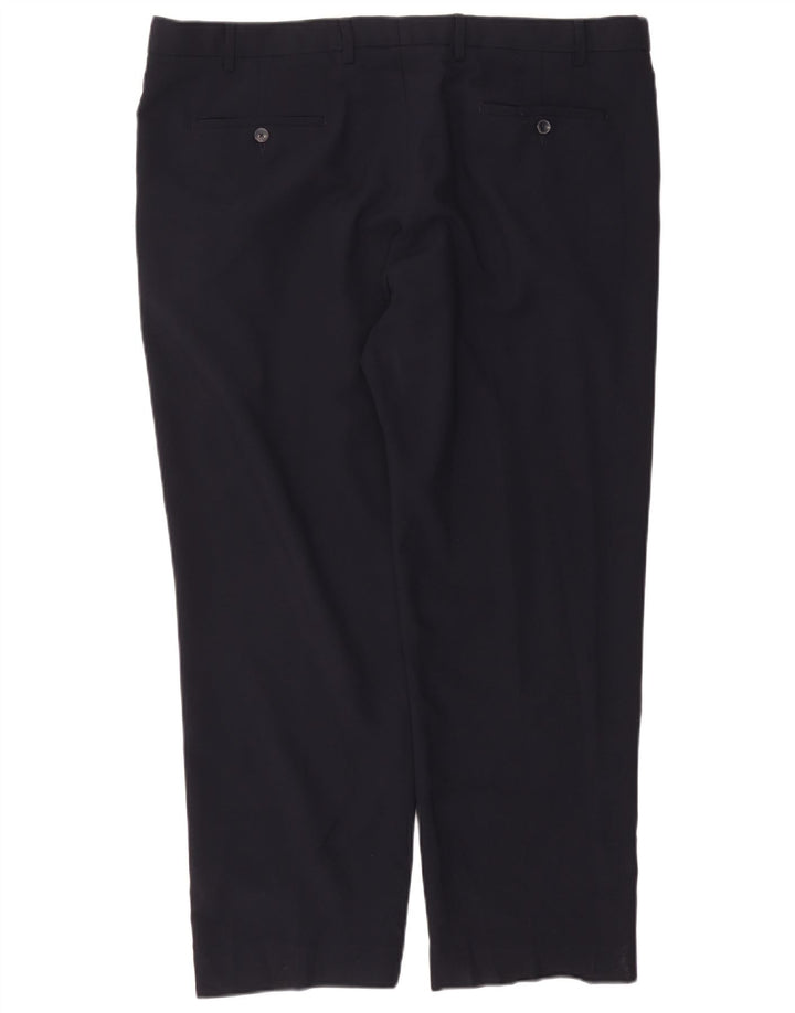 Męskie spodnie Chino Regular Straight Marks & Spencer W42 L29 Granatowe