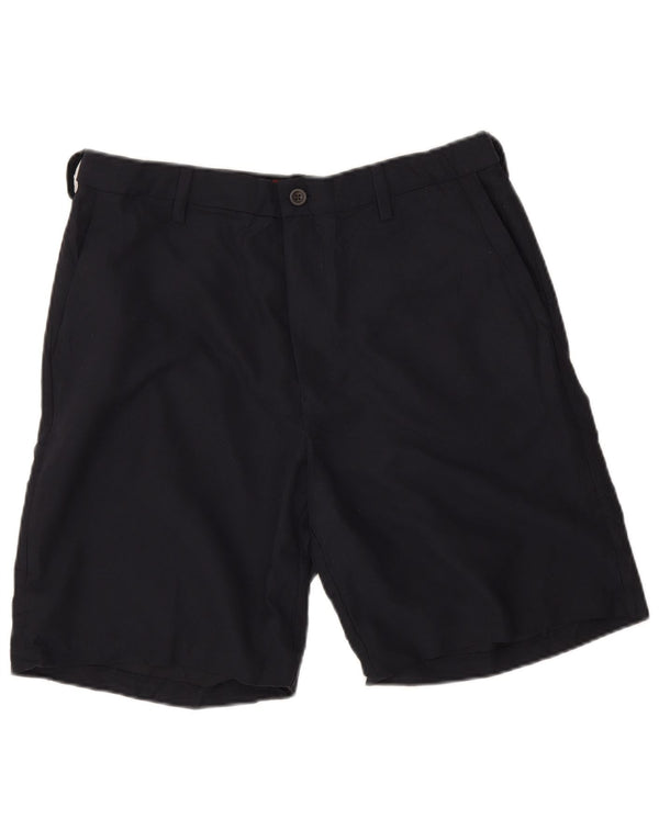 Chaps Mens Chino Shorts W34 Large Black Polyester