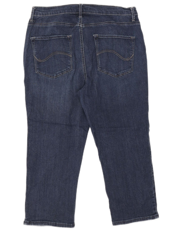 LEE Womens Platinum Label Capri Jeans W34 L21 Navy Blue