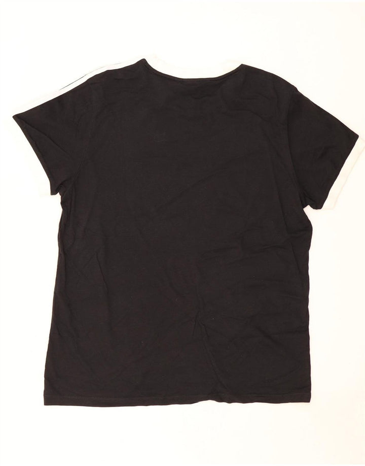 Adidas Męski T-shirt Top Duży Czarny