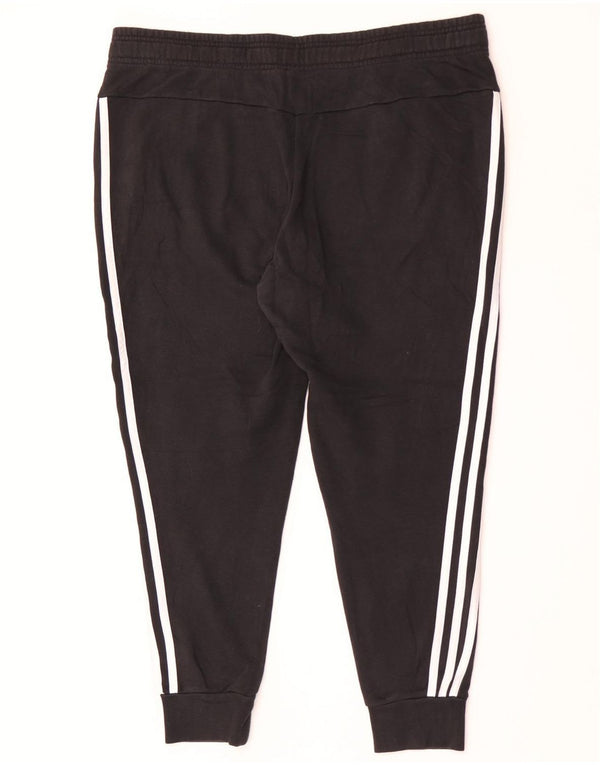 Damskie spodnie dresowe Adidas Joggers UK 12/14 Średnia czarna bawełna