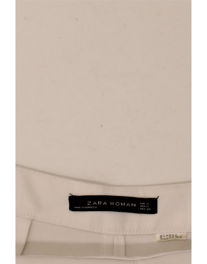 Spodnie damskie Zara Flare, małe, W26 L25, białe