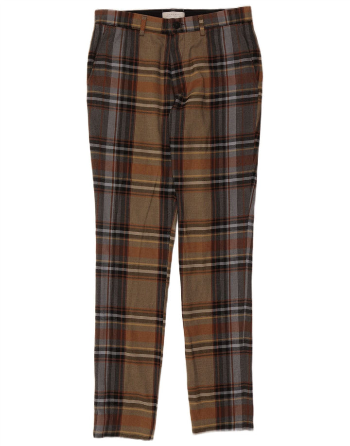 Męskie spodnie chino Zara EU 40 Medium W31 L33 w wielobarwną kratę