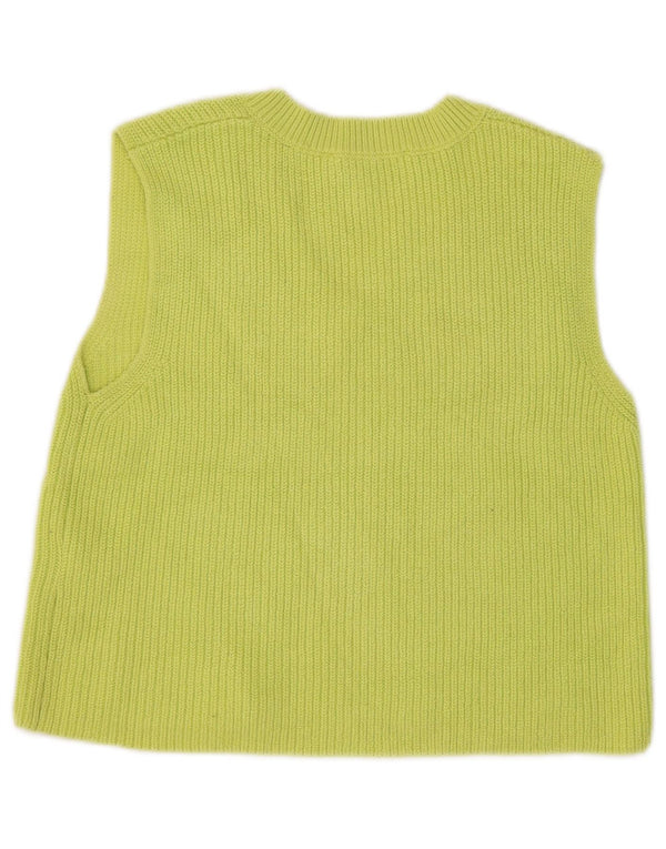 Damski podkoszulek Zara Crop Vest UK 10 Small, zielony, bawełniany