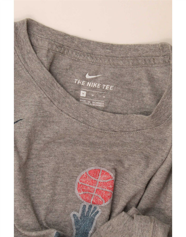 Męski T-shirt z grafiką Nike Washington Wizards, średni szary