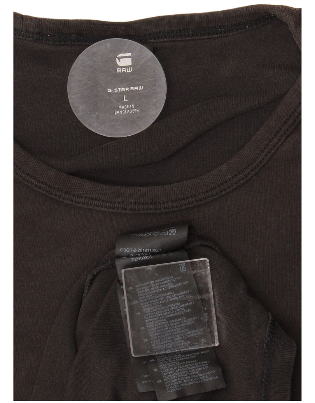 Męski T-shirt G-STAR, duży, czarny, bawełniany