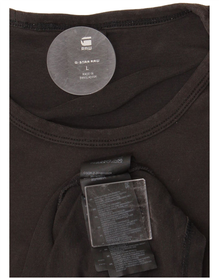 Męski T-shirt G-STAR, duży, czarny, bawełniany