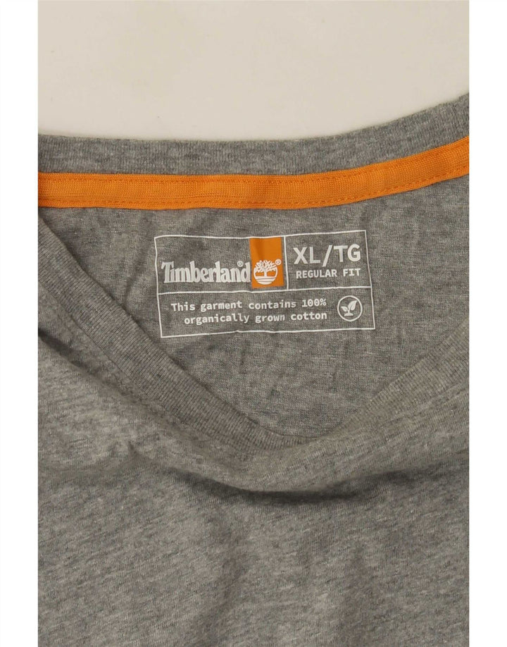 Męska koszulka Timberland o regularnym kroju z grafiką, XL, szara