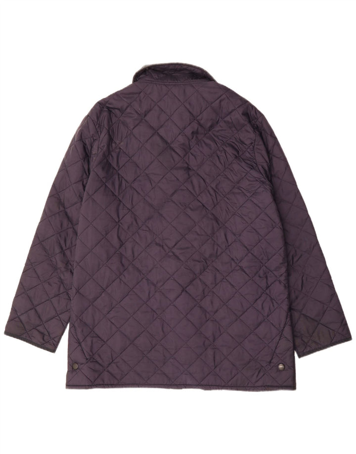 Męska pikowana kurtka Barbour UK 44 2XL Granatowy poliester
