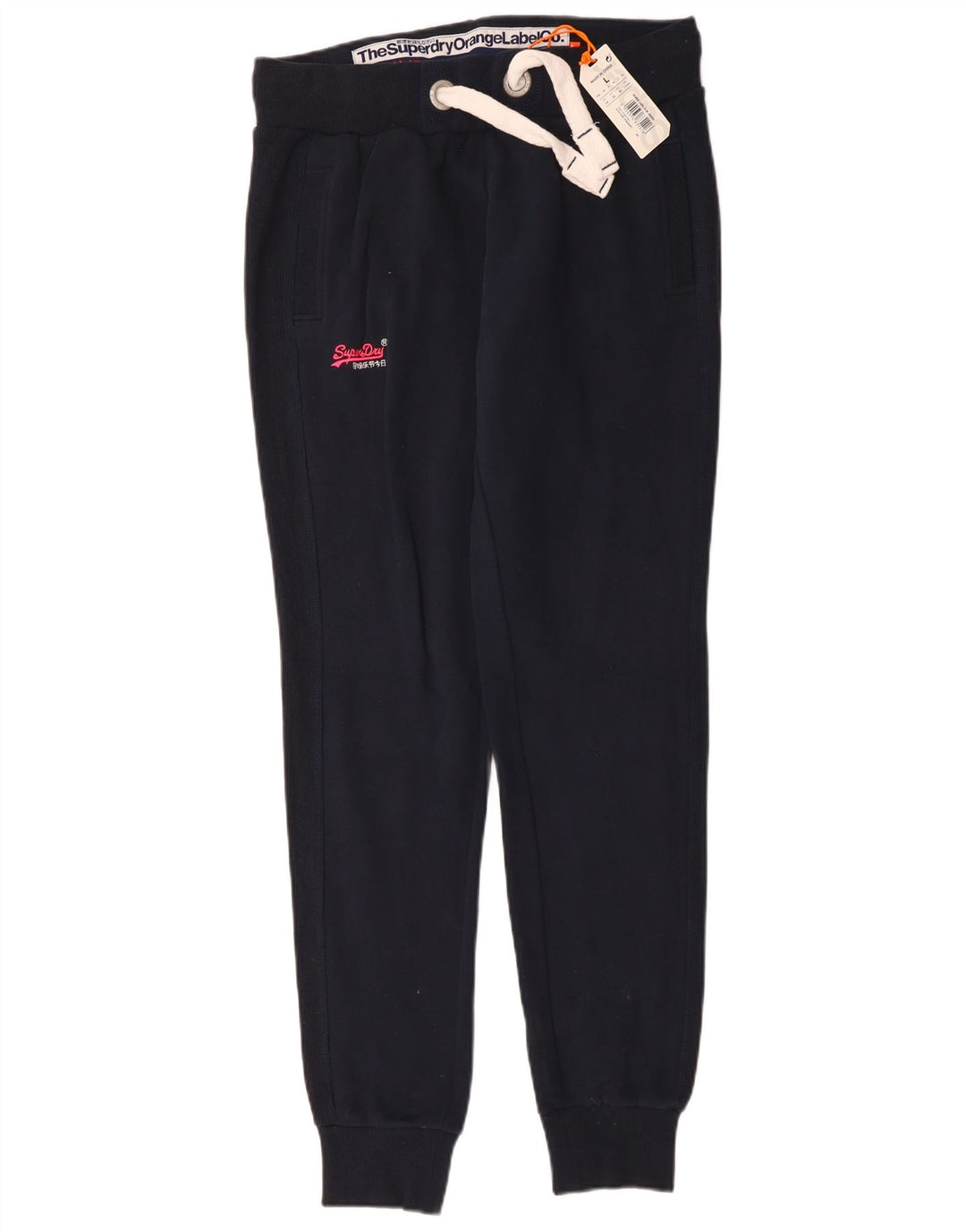 Damskie spodnie dresowe Superdry Joggers UK 14, duże, granatowe, bawełniane