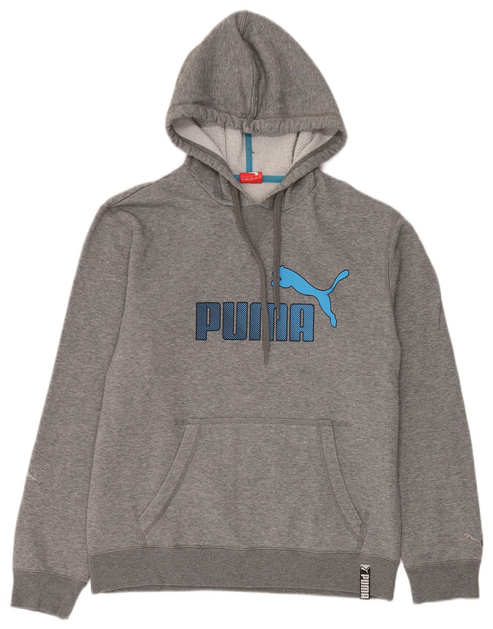 Męska bluza z kapturem Puma z grafiką, średnioszara